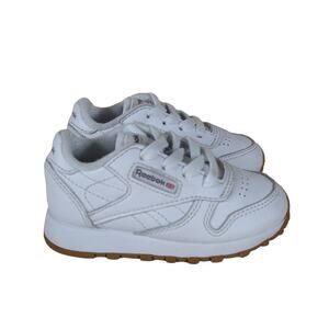 Reebok - Classic Peek N'Fit - Leather Shoes - White - Kids/Boy's - 5 - V69626